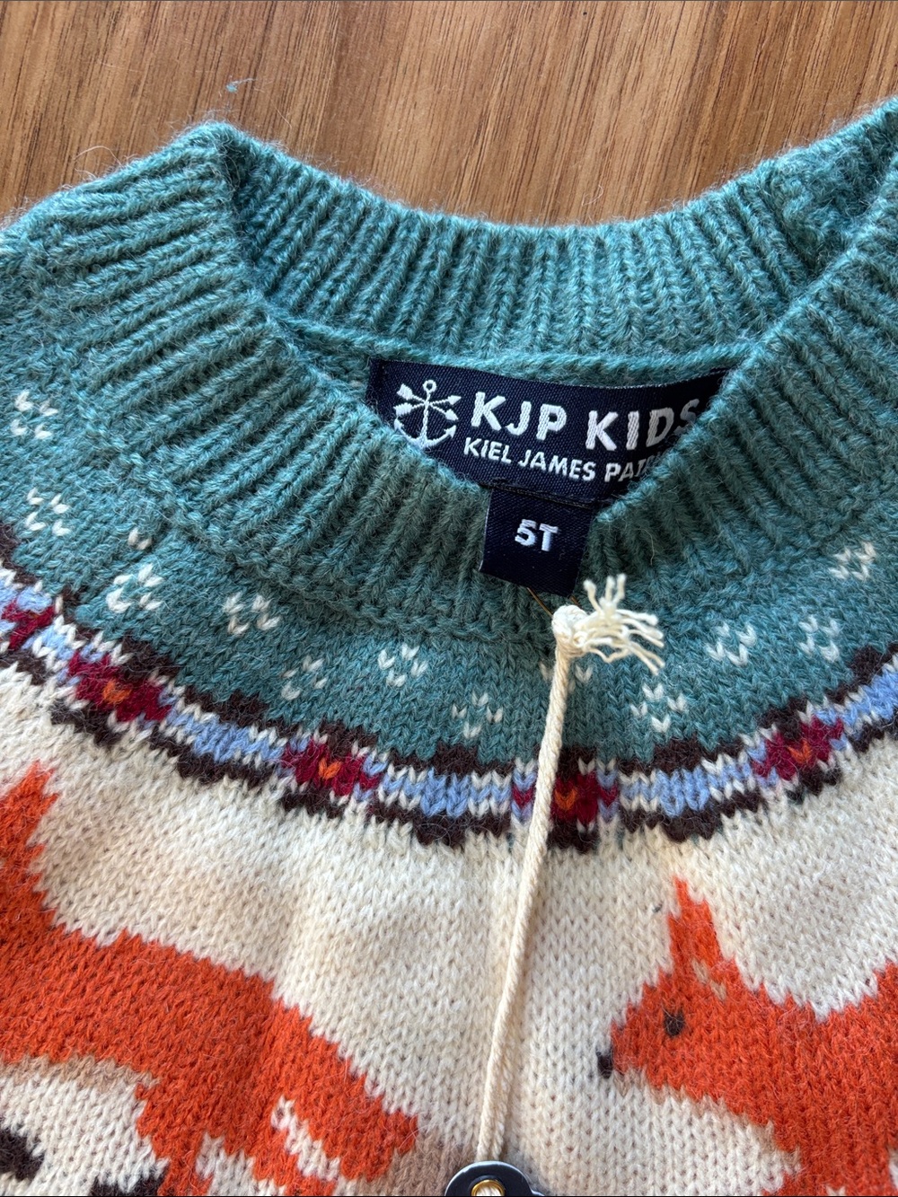 NWT KJP 5t fox fair isle intarsia sweater - Picture 3 of 7